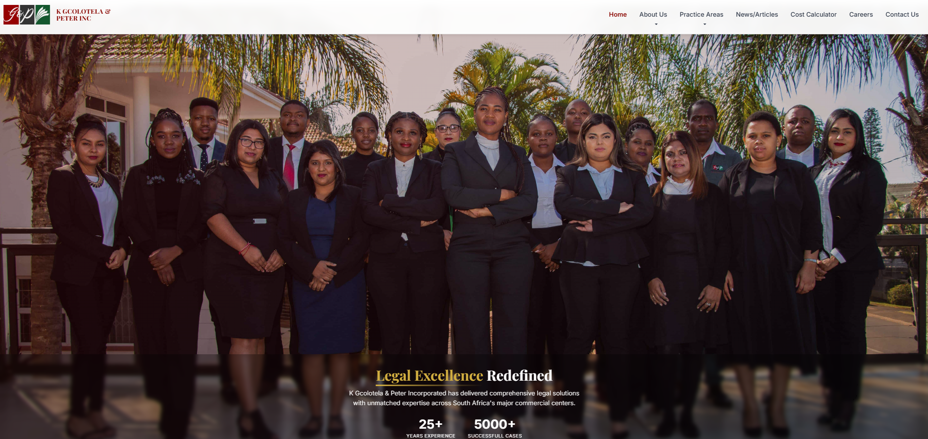 K Gcolotela & Peter Inc Website